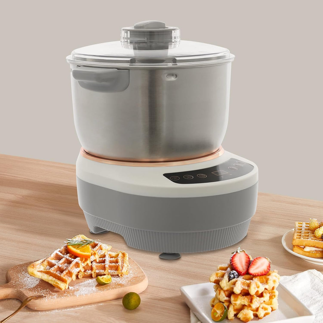 Vollautomatische Teigbereiter,Teigknetmaschine Mit Messbecher Und LöFfel,Fermentfunktion,7l Edelstah