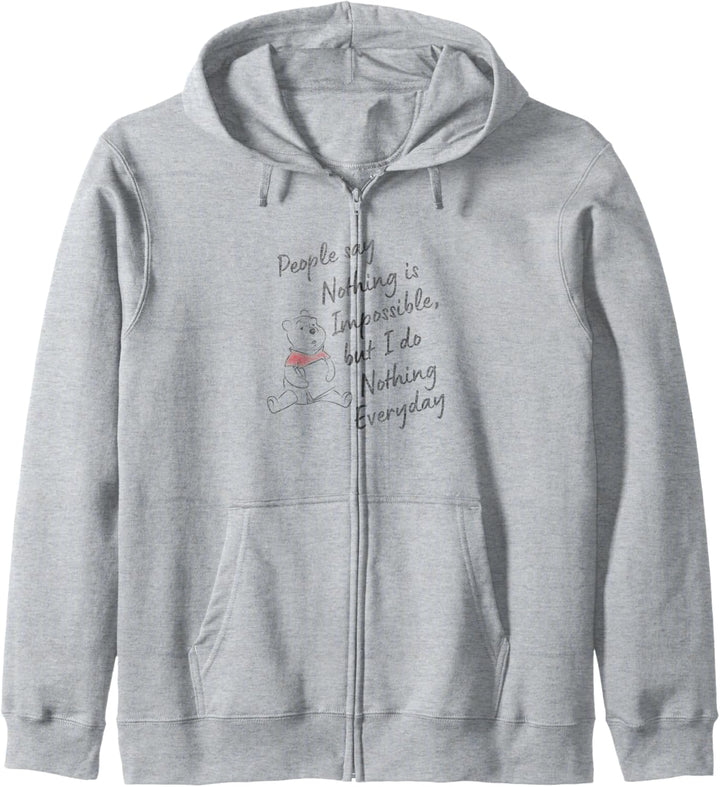 Disney Winnie The Pooh I Do Nothing Everyday Quote Kapuzenjacke