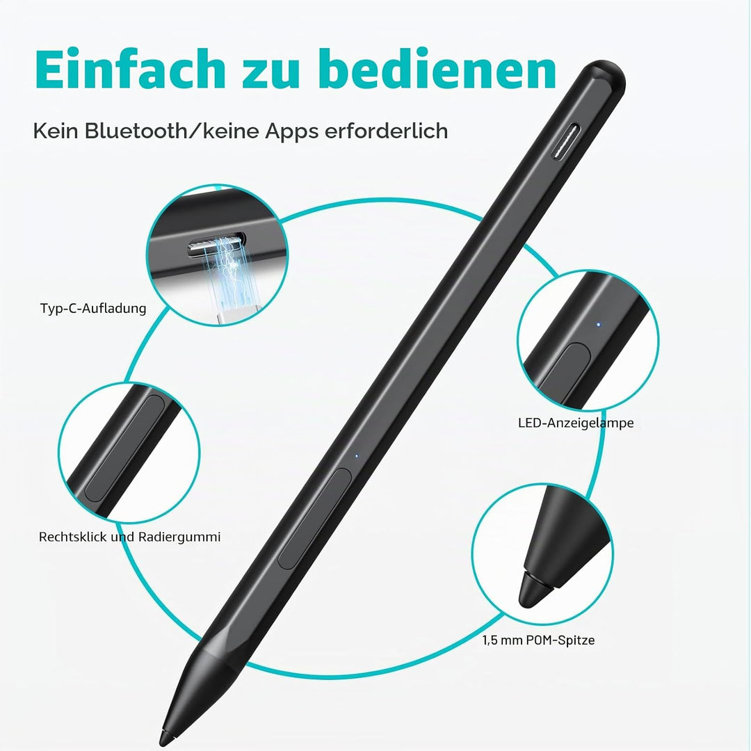 Stylus Pen für HP Envy X360 Pavilion X360 Specter X360 Spectre X2 Envy X2 Wiederaufladbarer MPP 2.0