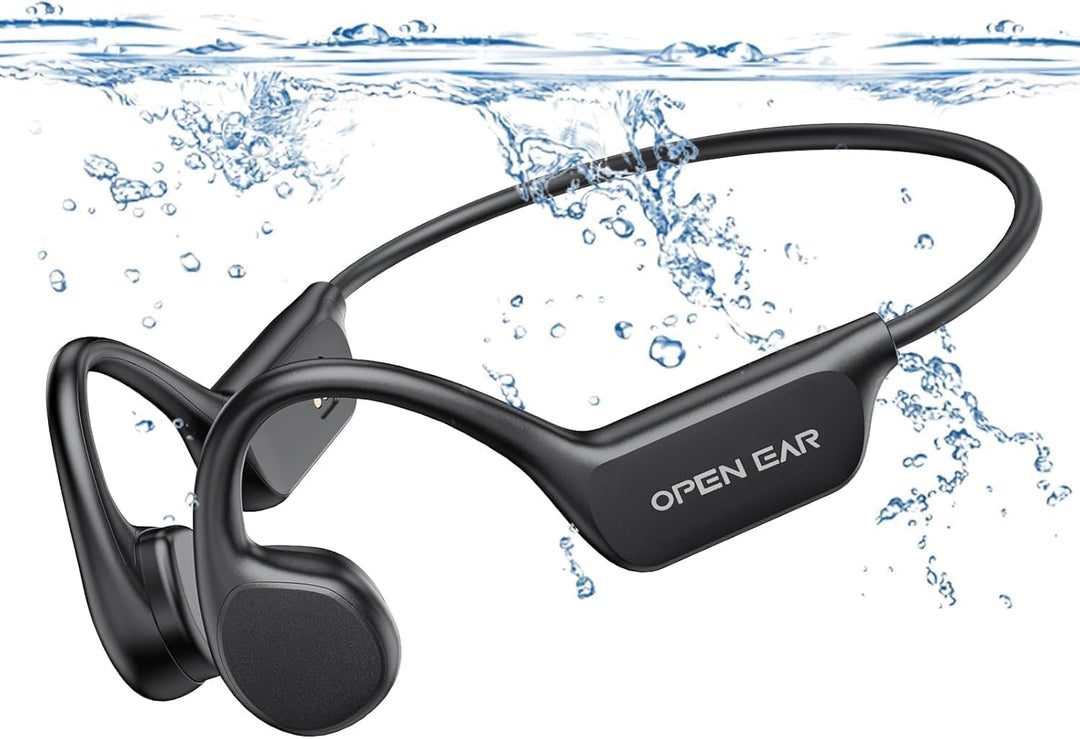 Schwimmen Kopfhörer, Knochenschall Kopfhörer Eingebaute 32GB Speicher, MP3 Sport Kopfhörer Bluetooth