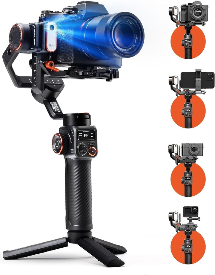 Hohem iSteady MT2 Kit, Gimbal Kamera, 3-Achsen Gimbal Stabilizer für Kamera Spiegellose Action Cam S