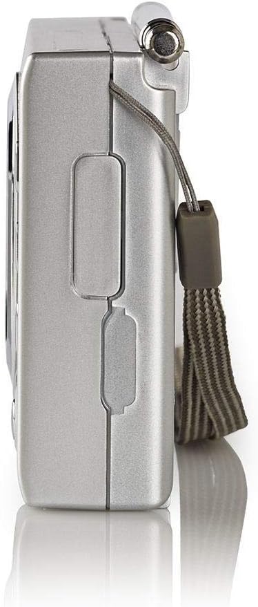 NEDIS World Receiver Radio World Radio Receiver FM/AM/SW, Portable Radio Alarm and Clock with Headph