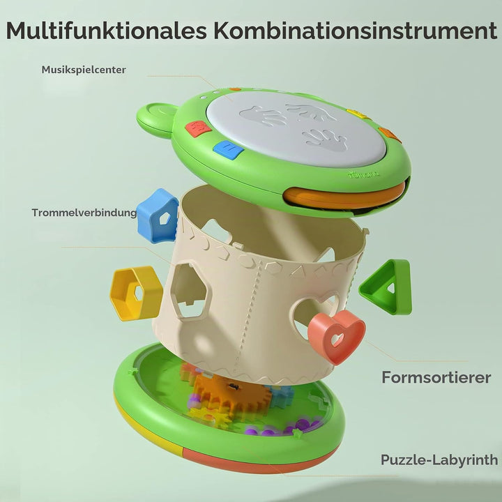 TUMAMA Baby Musical Elektronisches Spielzeug,Baby Musik Trommel Musikinstrumente sensorisches Spielz