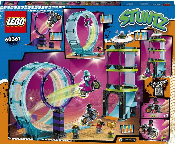 LEGO 60361 City Stuntz Ultimative Stuntfahrer-Challenge, 3in1 Stunts für 1 oder 2 Spieler Action, mi