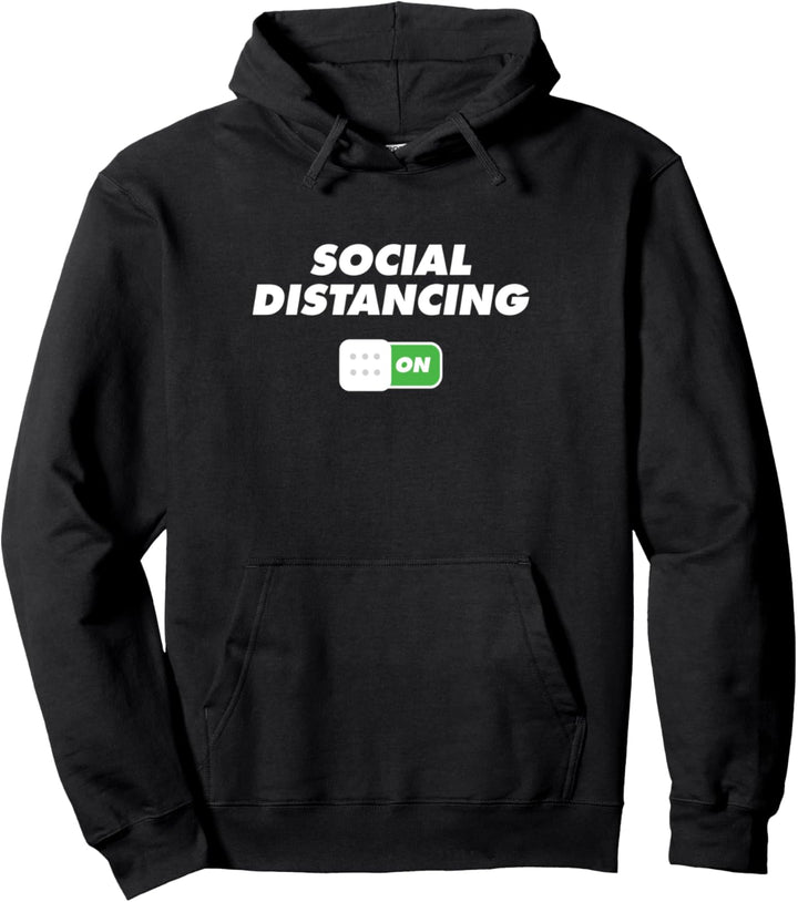 Social Distancing On Introvert Quarantine Lockdown Pullover Hoodie