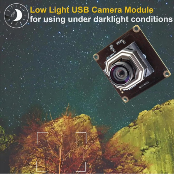 ELP USB Kameramodul 4K Autofokuskamera 1080P@120fps Hochgeschwindigkeitskamera 12MP Weitwinkel Keine