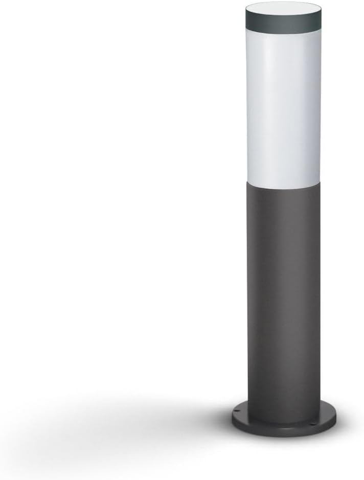 Philips Outdoor LED Sockelleuchte Utrecht, für den Aussenbereich, Anthrazit, 60W, IP44 Schutzklasse,
