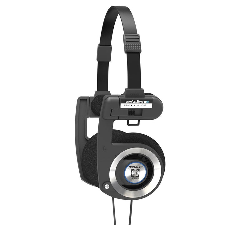 Koss Porta Pro auf Ohr Kopfhörer mit Fall schwarz schwarz On-Ear-Kopfhörer, schwarz On-Ear-Kopfhörer