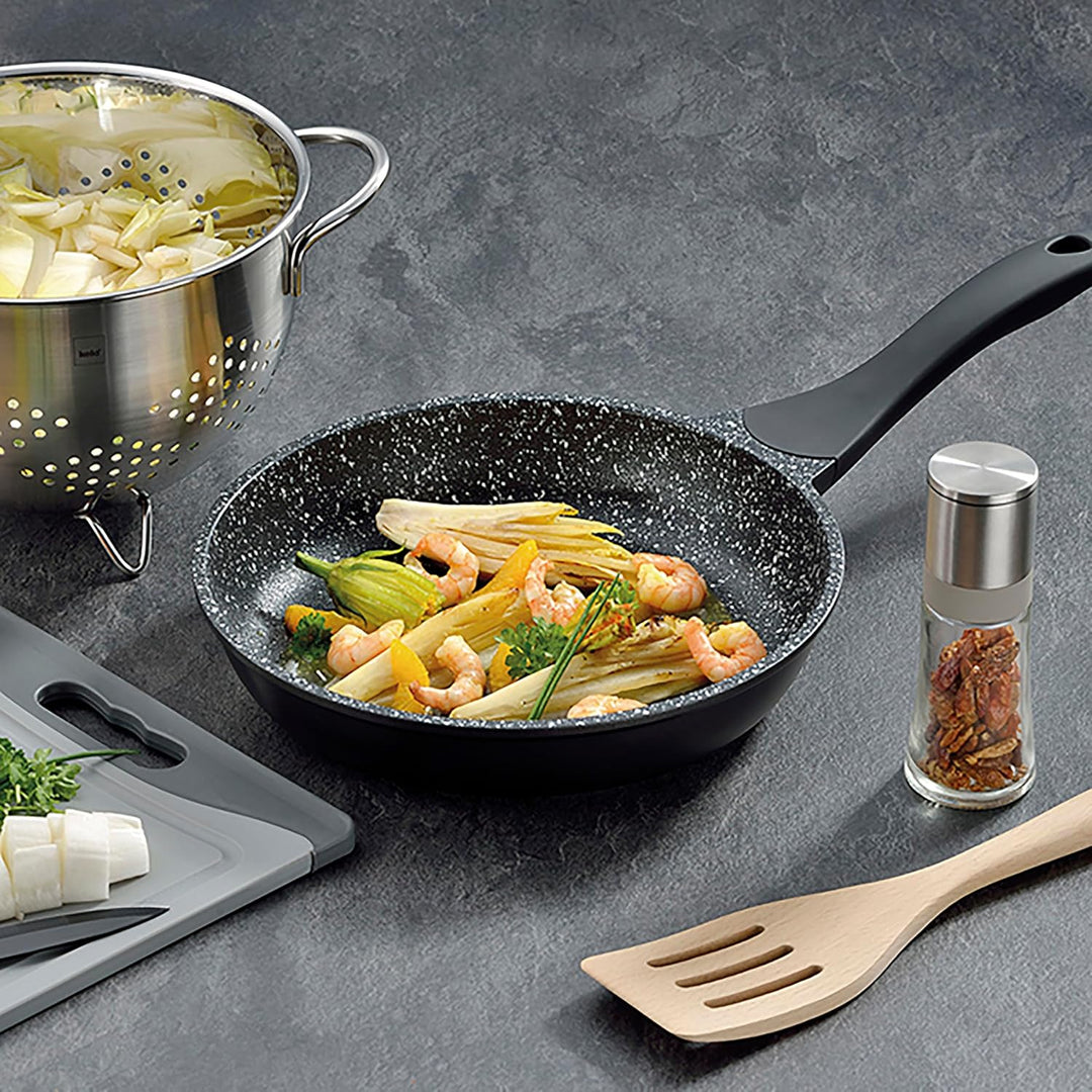 Kela 12216 Stella Nova Bratpfanne, Aluminum, 2 quarts, Schwarz Ø 24 cm, Ø 24 cm