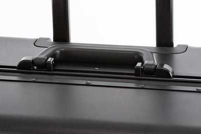 Travelhouse Oslo Alu Reisekoffer Schwarz S-55cm & L-75cm Hartschalenkoffer Reise Trolley Koffer Set