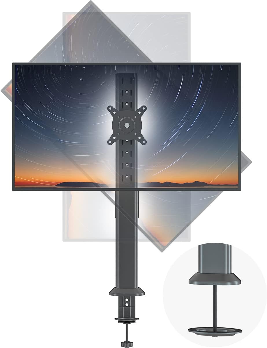 Hemudu Monitor Ständer Tischständer für 13 Zoll-32 Zoll Monitore, schwenkbar, neigbar, rotierbar, hö