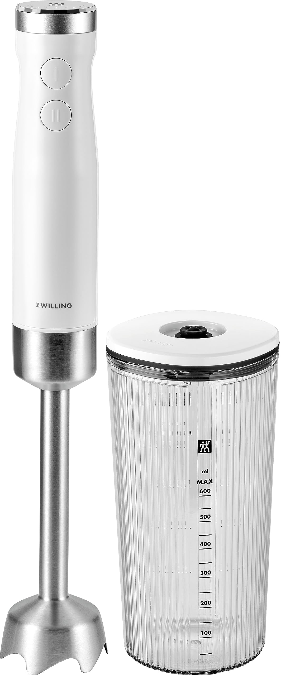 ZWILLING ENFINIGY Stabmixer Edelstahl, Pürierstab & Handmixer mit Edelstahl-Winglet-Klinge und 600 m