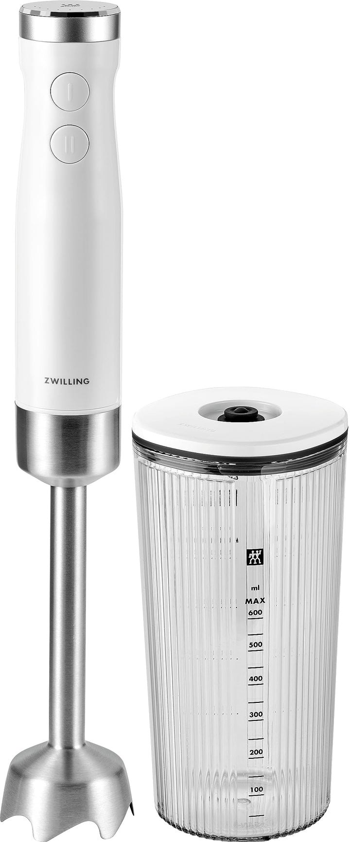 ZWILLING ENFINIGY Stabmixer Edelstahl, Pürierstab & Handmixer mit Edelstahl-Winglet-Klinge und 600 m
