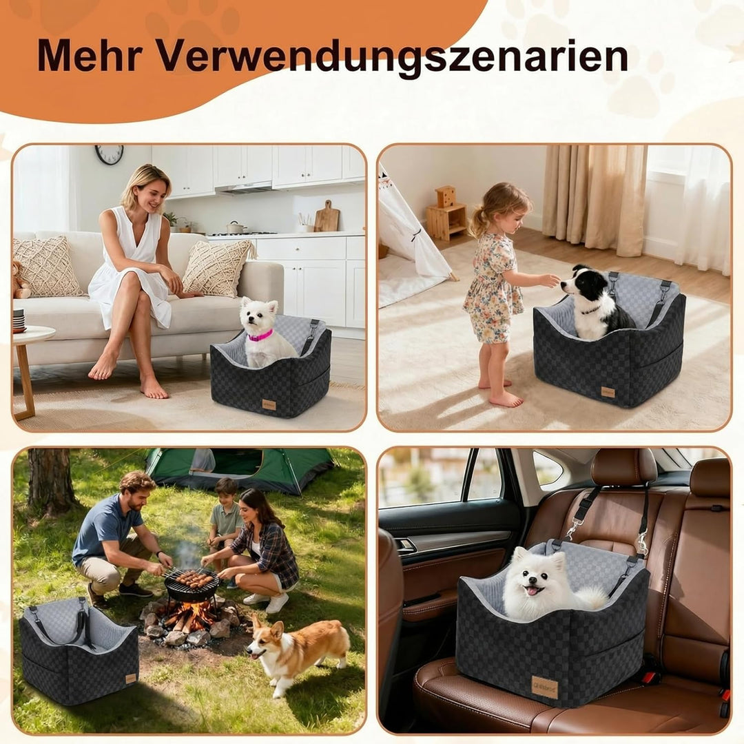 15 cm grosse Hunde-Autositze für kleine bis mittelgrosse Hunde unter 13,5 kg | 40 x 40 x 15 cm Eiers