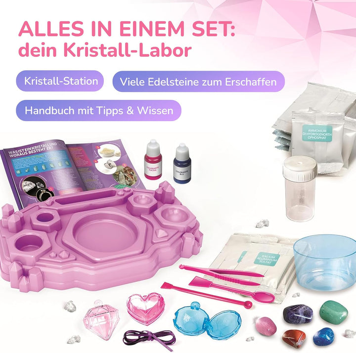 Galileo Lab Mein grosses Kristall-Labor - DIY Experimentierset zur Herstellung riesiger Kristalle &