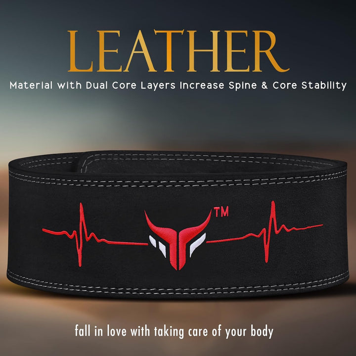 Mytra Fusion gewichthebergürtel with Lever Buckle gewichthebergürtel herren and damen 4" breit Echte