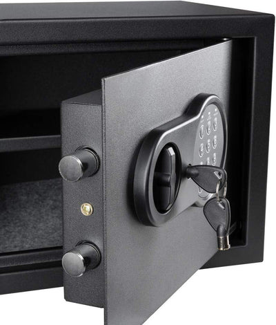Homesafe HV50E Tresor Safe mit Schlüssel Elektronischem Möbeltresor, Dokumententresor, Elektronische