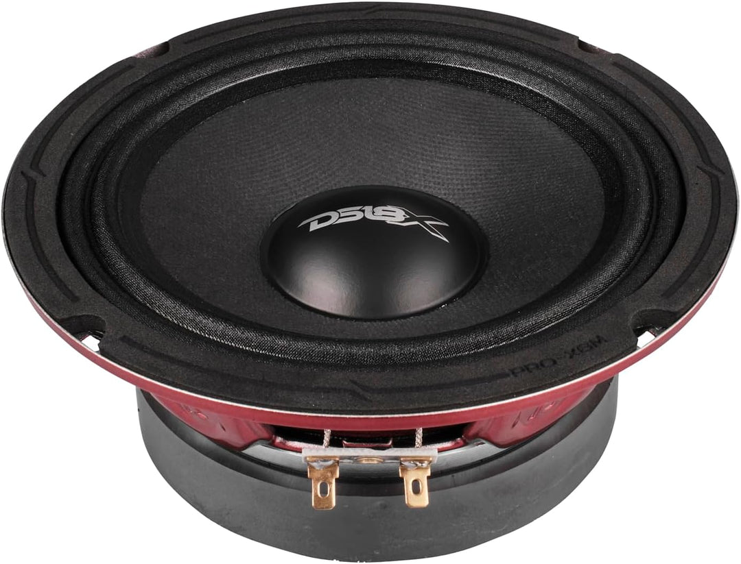 DS18 PRO-X6M Auto-Mitteltöner, 16,5 cm (16,5 cm), 450 W, 8 Ohm, Bass-Lautsprecher 16,5 cm Klassisch,
