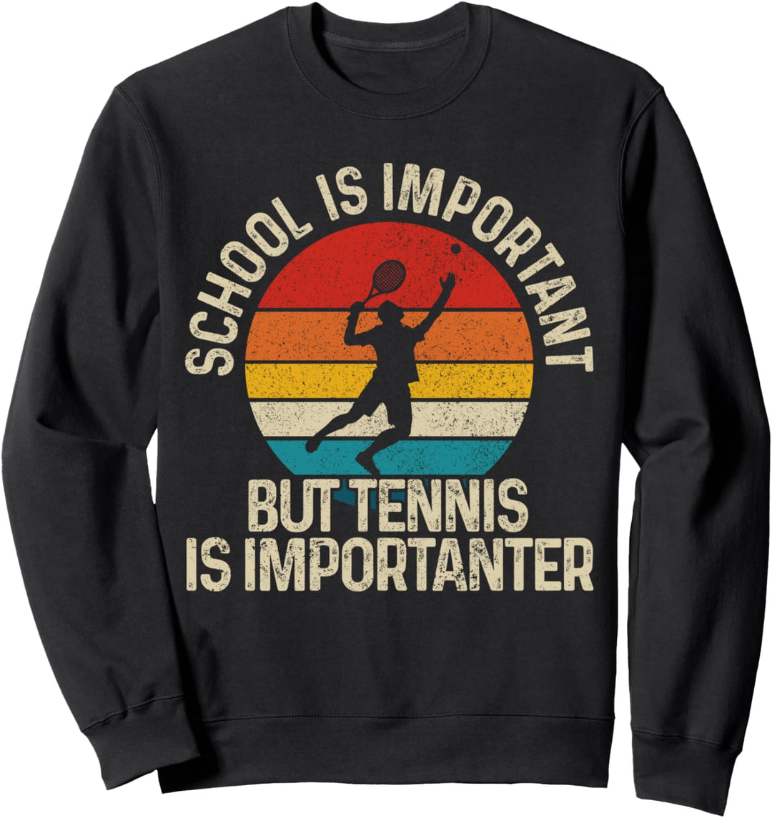 Tennis Vintage Spruch Lustig Tennisspieler Geschenk Sweatshirt