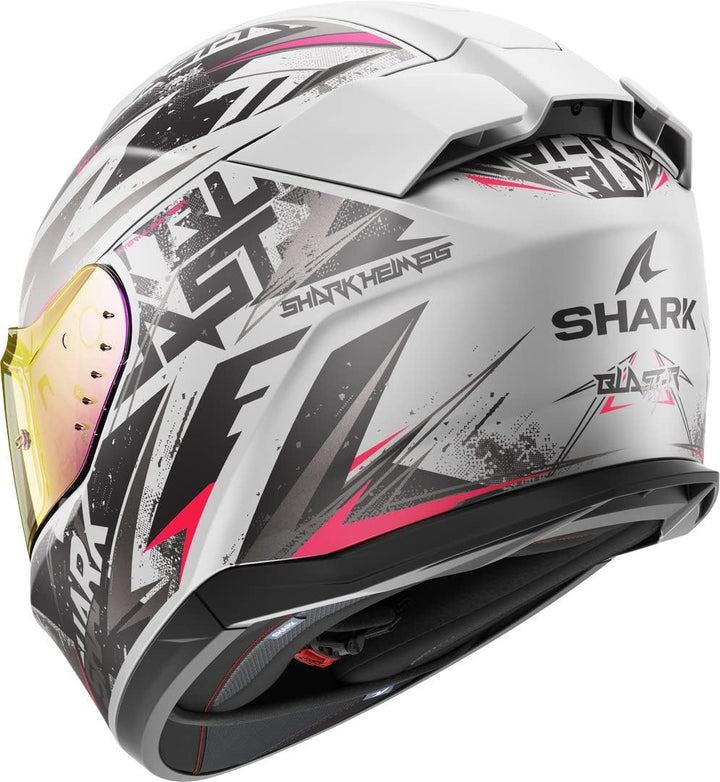 Shark D-Skwal 3 Blast-R Mat Silver Violet Black SVK Full Face Helmet XS, XS