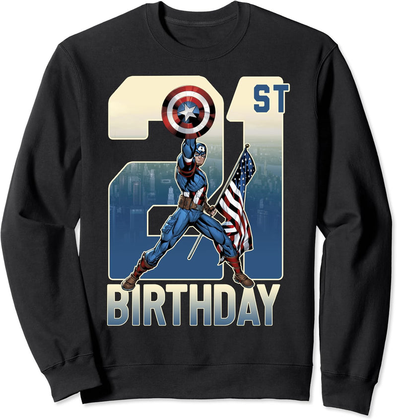 Marvel Captain America 21st Birthday Sweatshirt
