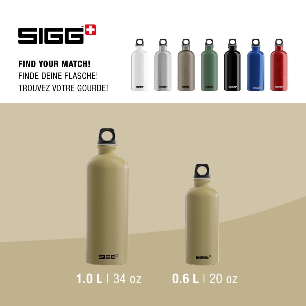 Sigg - Alu Trinkflasche - Traveller - Made in Switzerland - Kohlensäure geeignet - Auslaufsicher - F
