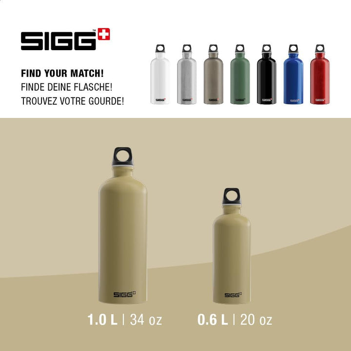 Sigg - Alu Trinkflasche - Traveller - Made in Switzerland - Kohlensäure geeignet - Auslaufsicher - F