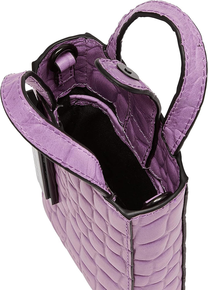 Liebeskind Damen Pb Croco Paperbag Tote XS Lavender, Lavender
