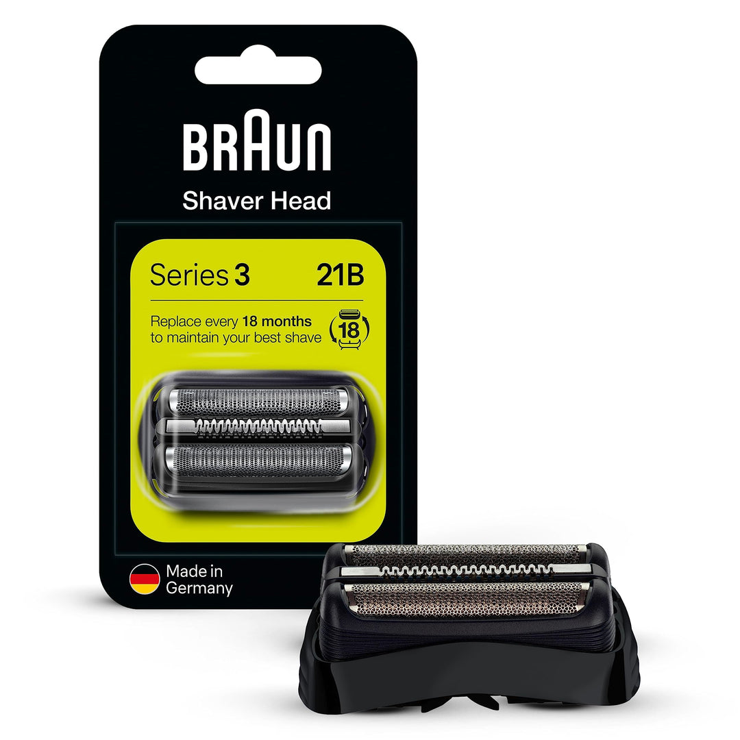 Braun Series 3 Scherkopf, Elektrorasierer Ersatzscherteil für Rasierer Herren, Made in Germany, 21B,