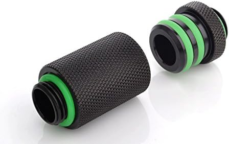 Bitspower Schnellverschluss Set 1/4 Zoll - extra lang, matt black
