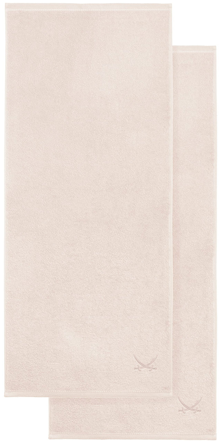 Sansibar Badetuch mit gesticktem Säbel Logo Strandtuch Saunatuch 100% Baumwolle 90x180 cm (2er Set,