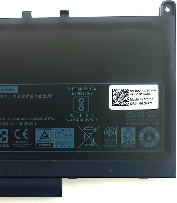 Dell J60J5 Akku für Latitude E7270 Latitude E7470 7,6V 55Whr MC34Y 242WD Primärakku