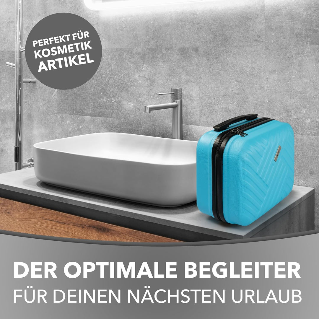 Xonic® Design Kosmetikkoffer aus ABS Hartschale – Robustes Beautycase als Handgepäck - Kosmetiktasch