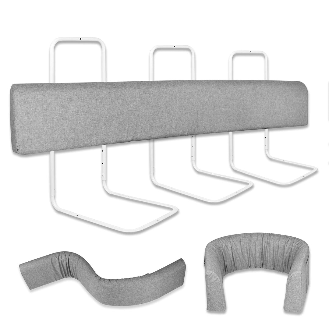 Froadp 180 cm Kinder Bettkantenschutz Set Höhenverstellbar Kinderbettgitter rutschfeste Rausfallschu