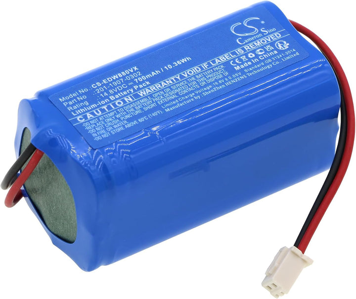 Akku 700mAh Kompatibel mit [Ecovacs] W1 Pro, W880, W980, Winbot 880, Winbot W1, W2, W920 Ersetzt 201