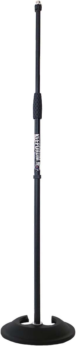 keepdrum MS096 Mikrofonständer gerade + Kugelgelenk Stativ-Adapter 1/4" zu 3/8"