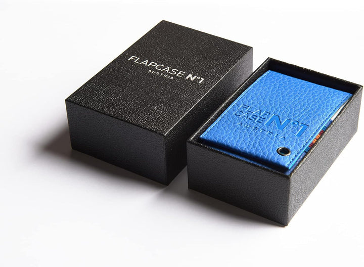 FLAPCASE N°1 • DELPHIN • Designer Zigarettenetui, Made in Austria, Gummiband, Leder vegan Zigaretten