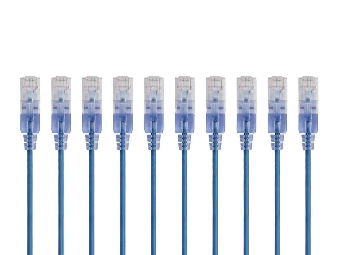 Monoprice SlimRun Cat6A Ethernet-Patchkabel – Netzwerk-Internetkabel – RJ45, verseilt, UTP, reines b