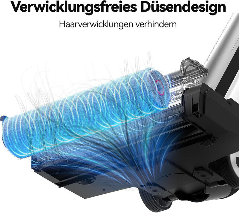 Redkey W12SE Nass Trockensauger Kabellos - Saugwischer Akku Staubsauger mit Wischfunktion Selbstrein