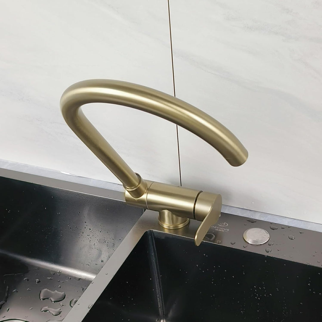 Vorfenster Küchenarmatur Klappbare Wasserhahn Küche Gold Küchenarmatur Unter Fenster B-gebürsteter G