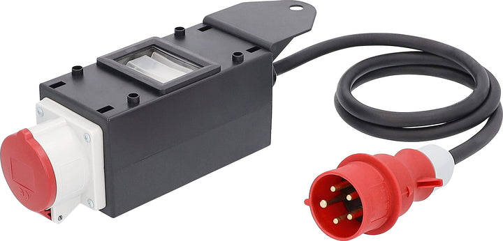 as - Schwabe MIXO Stromverteiler Spree 400 V /32 A / 5-polig – CEE-Stecker auf CEE-Steckdose mit 1,5