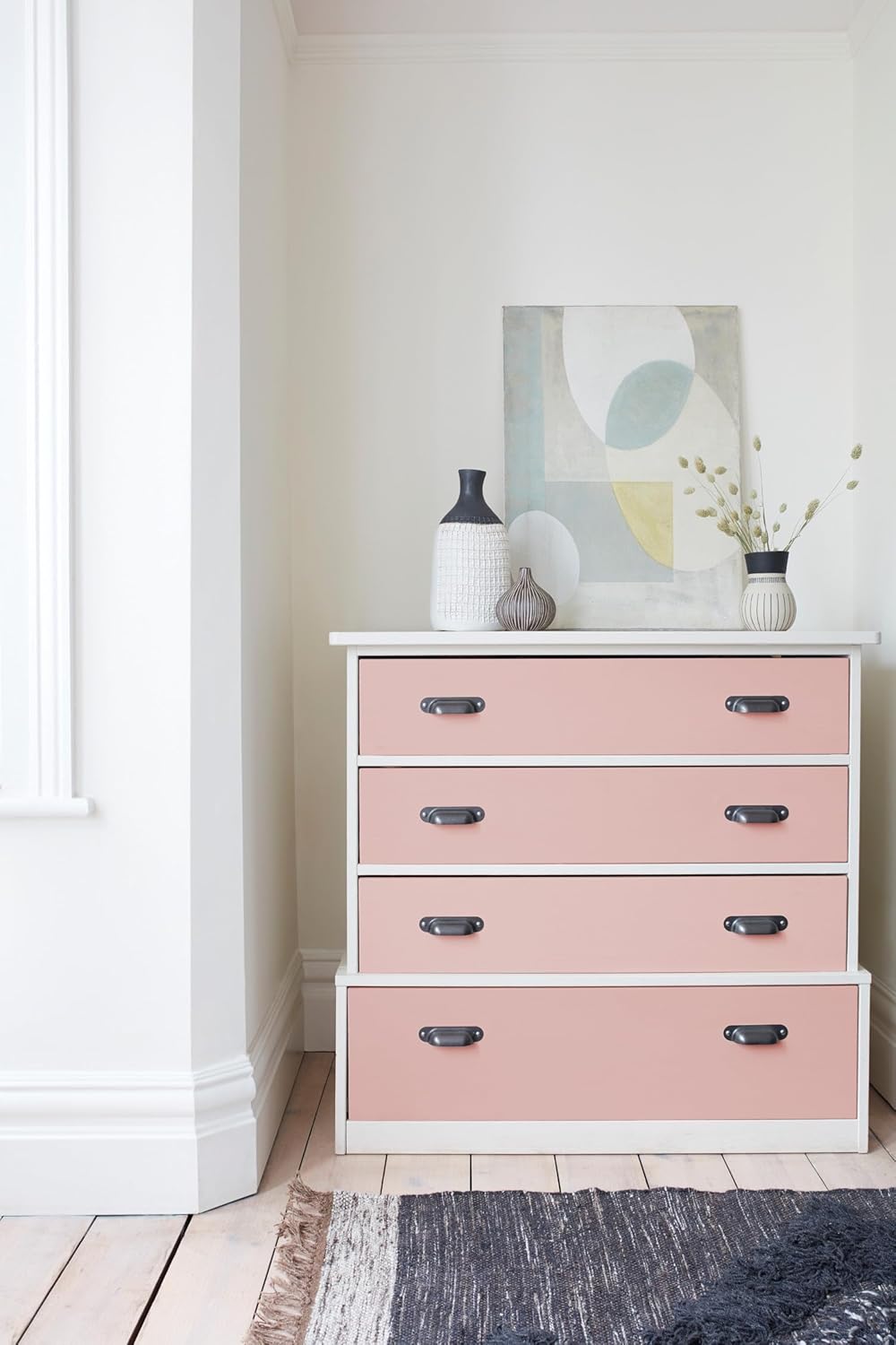 Dulux Fresh Up Farbe für Küchen, Möbel, Türen, 750ml, BETON GRAU, glänzend | einfache Renovierung +