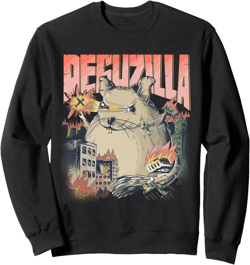 Lustiger DEGUZILLA DEGU Geschenk Deguhalter Octodon Degus Sweatshirt