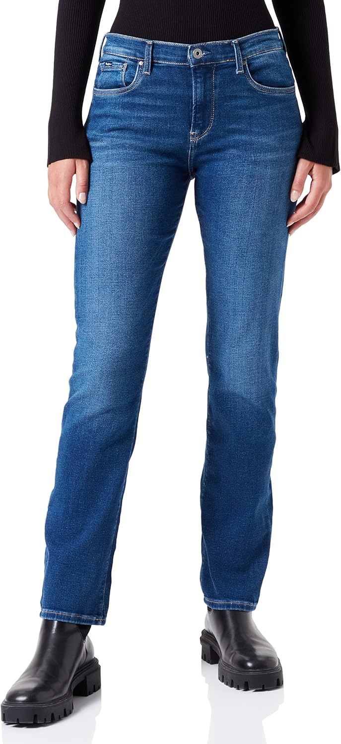 Pepe Jeans Damen Grace Jeans 25W / 32L Blue (Denim-cq5), 25W / 32L Blue (Denim-cq5)