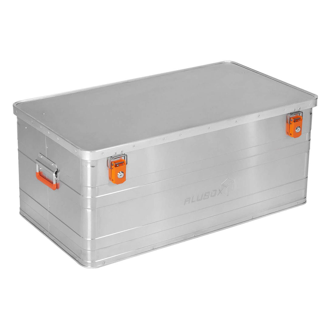 ALUBOX B140 - Aluminium Transportbox 140 Liter Alukiste Campingkiste - wasserabweisend - Staubschutz