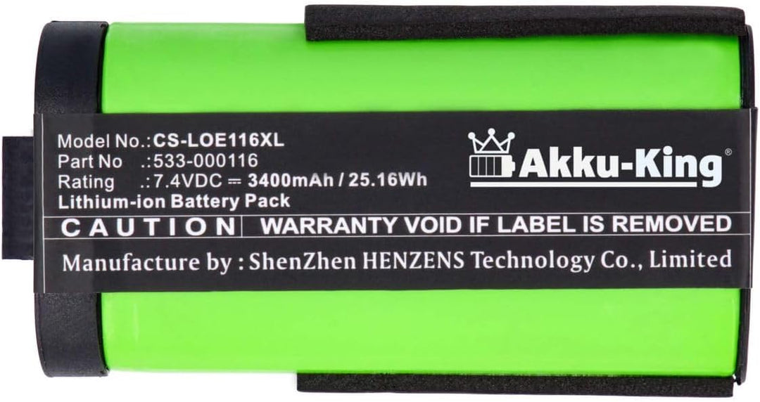 Akku-King Akku kompatibel mit Logitech 533-000116, 533-000138 - Li-Ion 3400mAh - für UE MegaBoom, S-