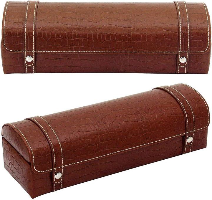 Uhrentruhe Friedrich|23 CROCO FIVE PECANO für 5 Armbanduhren