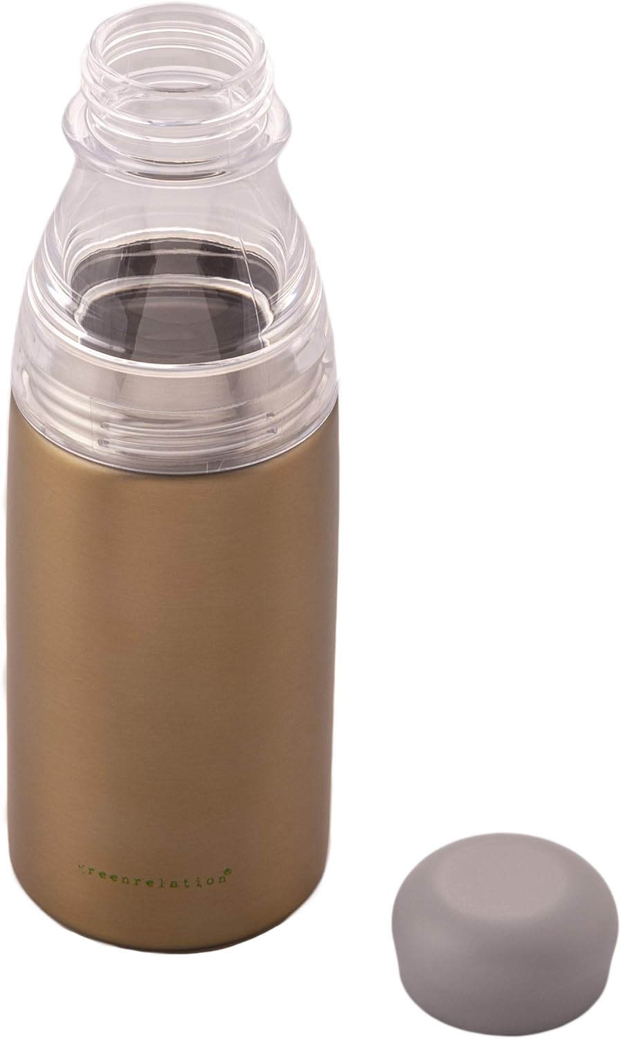 greenrelation 2lidsbottle+ Thermosflasche Thermo Coffee To Go Thermobecher Trinkflasche Edelstahl Tr