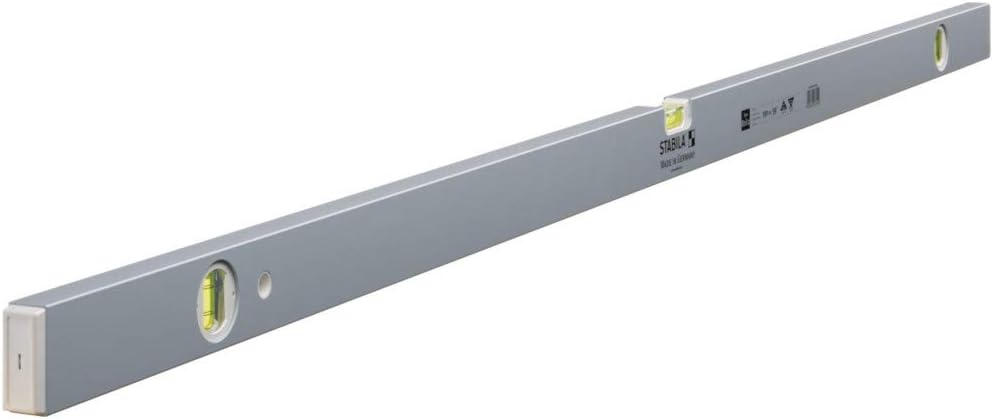 STABILA STB80U260 Wasserwaage Type 80 U-2, 150 cm 150 cm mit 2- Vertikallibellen Mehrfarbig, 150 cm