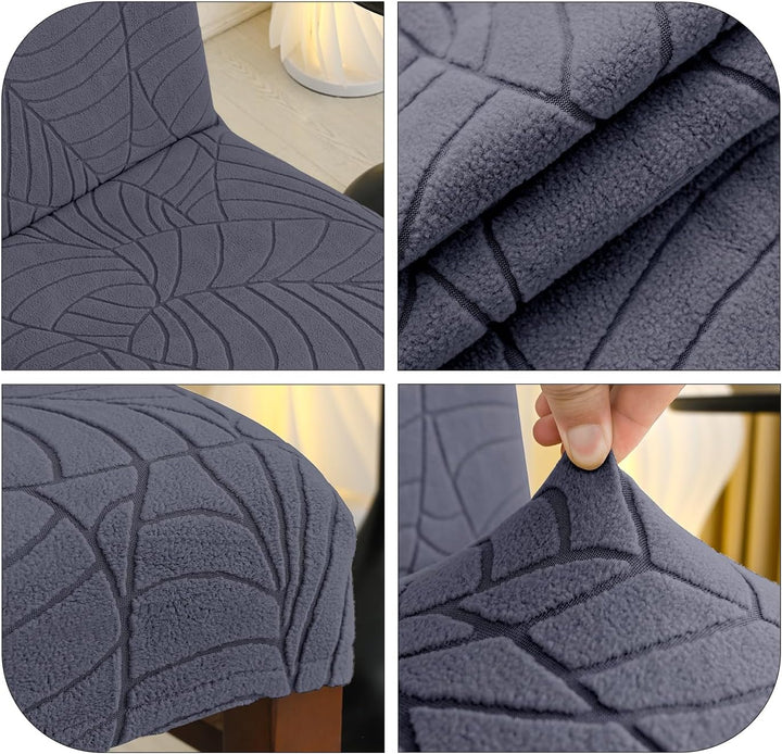 SHENGYIJING Stretch Set of 2 or 4 or 6 Waterproof Dining Chair Covers for Dining Room, Removable and
